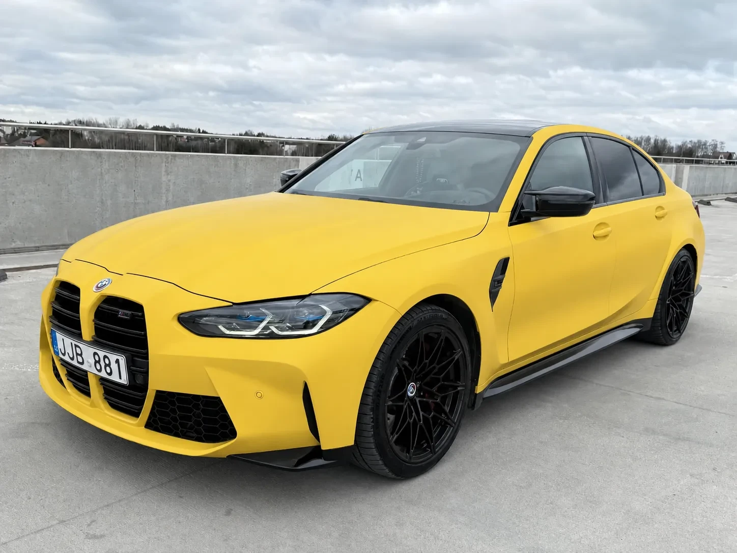 Matte Yellow BMW M3